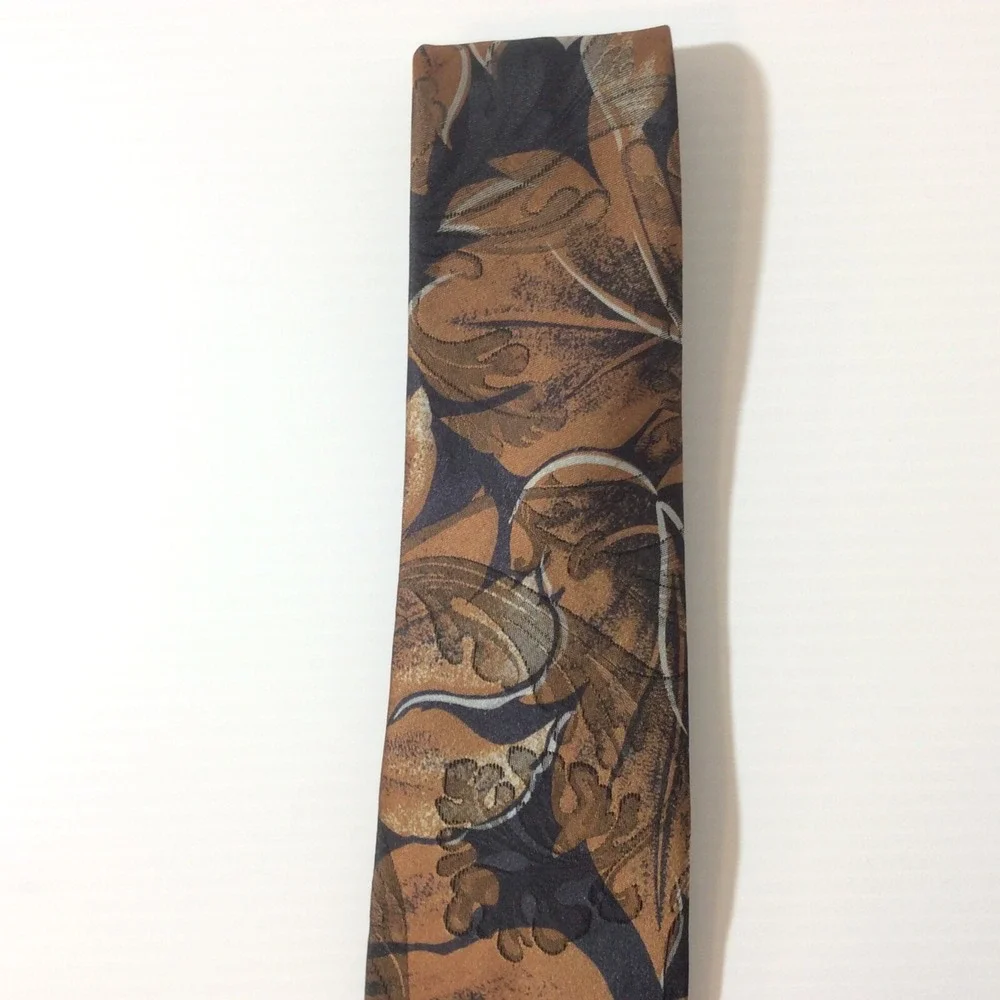 Duke MENS TIE NECKTIE 3.5 in USA Brown Black Gray